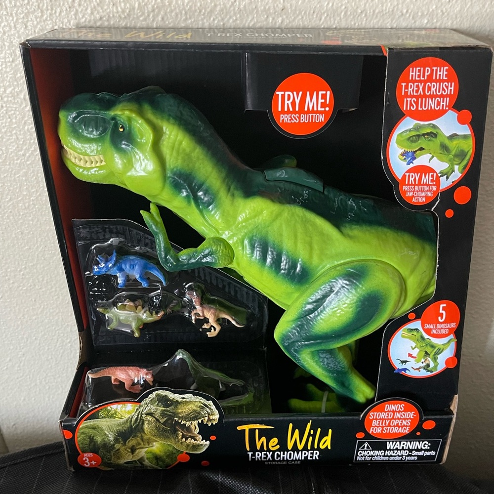 T-Rex Chomper Green Dinosaur Action Figure